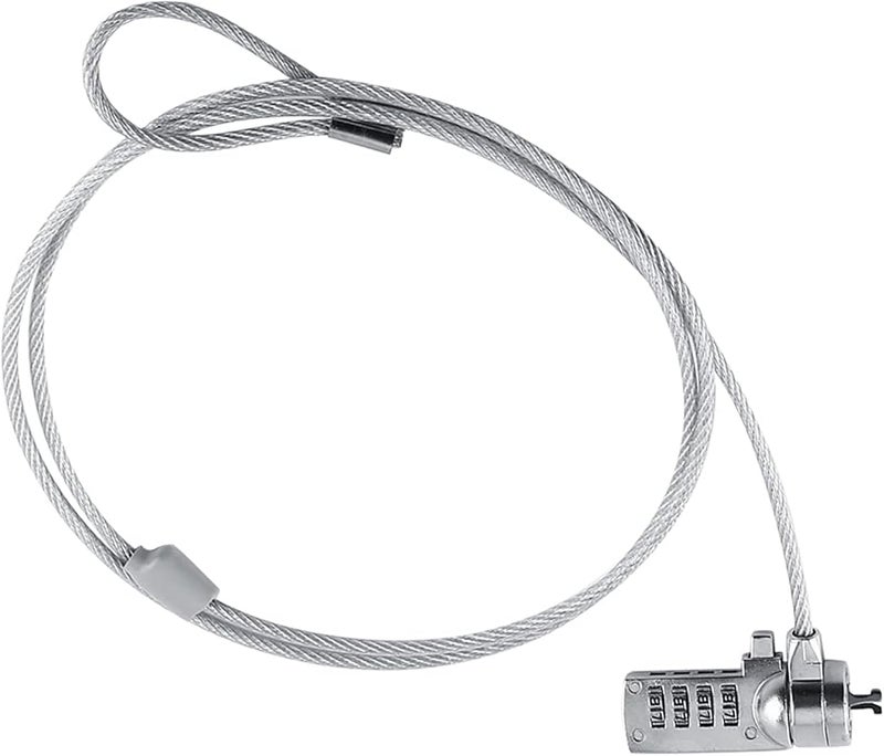 Ciciglow قفل كمبيوتر محمول مكون من 4 أرقام مع كابل أمان لمنع سرعة أجهزة الكمبيوتر المحمول - Image 5